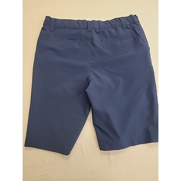 Wonder Nation Boys Navy Blue Uniform Shorts 14 Poly Spandex Adjustable Waist - Picture 2 of 7